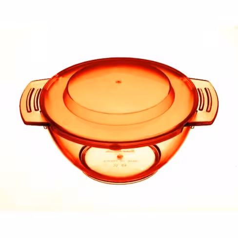 Couvercle pour bol 45 cl copolyester - orange - lot de 6