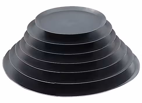 Plaque tourtière pleine - Ø 32 cm - tôle bleue