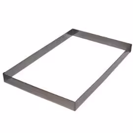 Cadre opéra inox bords droits 56,5 x 4,5 x 36,5 cm