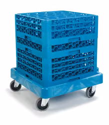 Socle rouleur pour casier de lavage 50 x 50 cm sans poignée