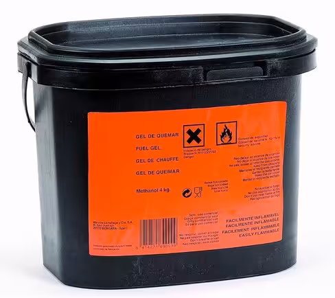 Alcool gélifié pour chauffe pour chafing dish - bidon de 4 kg