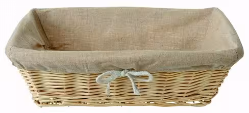 Corbeille osier rectangulaire - l. 35 x L. 25 x h. 10 cm