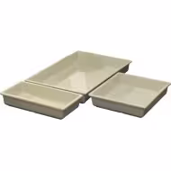 Bac gastronorme mélamine GN1/4 Vestah - profondeur 30 mm - brun/peau - lot de 6