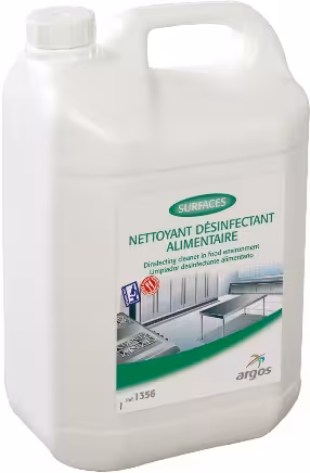 Nettoyant désinfectant alimentaire - 2 bidons de 5 l