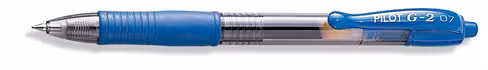Roller encre gel Pilot G2 - rétractable et rechargeable - pointe 0,7 mm - bleu