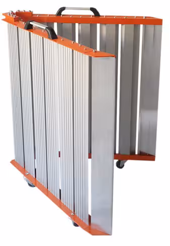 Rampe d'accès PMR - pliante - aluminium - l. 240 x pr. 90 cm