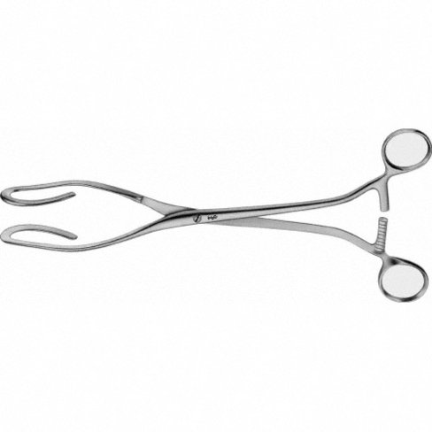 Pince utérine pour saisir l'utérus Dartigues
