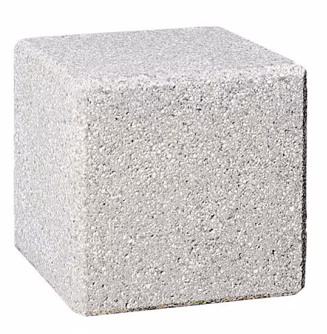Borne de voirie carrée béton - l. 43 x h. 43 x pr. 43 cm - déchargé dans la limite de 30 m