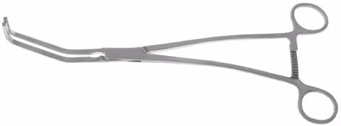 Clamp vasculaire occlusion tangentielle Satinsky