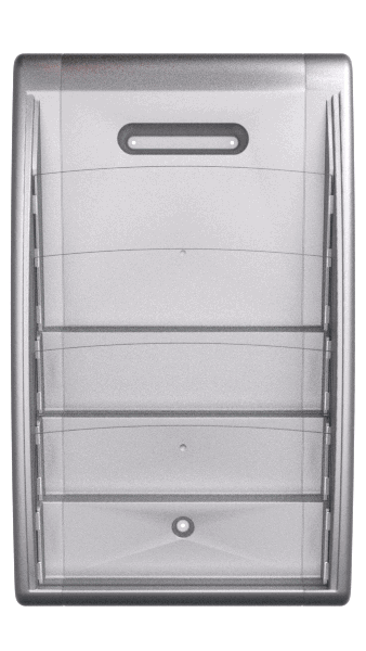 Présentoir mural Quick Fit System - polystyrène - 24 x 32 cm - format paysage - aluminium
