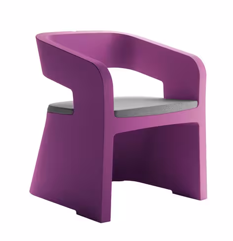 Chauffeuse à lester Karla - avec coussin tissu