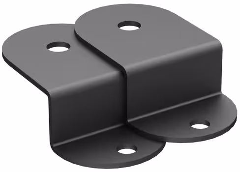 Patte de fixation au sol Format + - lot de 2