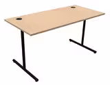 Table informatique Soft 150 x 80 cm - piétement fixe - taille 6