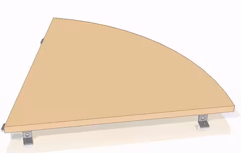 Angle de liaison Dana 90° - pr. 70 cm - 4 pieds