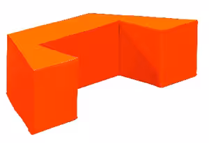Demi-hexagone BABImodules - ivoire - 4509/138 enfants 1 à 3 ans