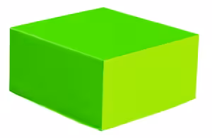 Demi-cube BLOCmodules - 130/224 bleu ivoire