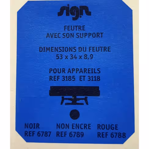 Cassette Sign M6787 - noir