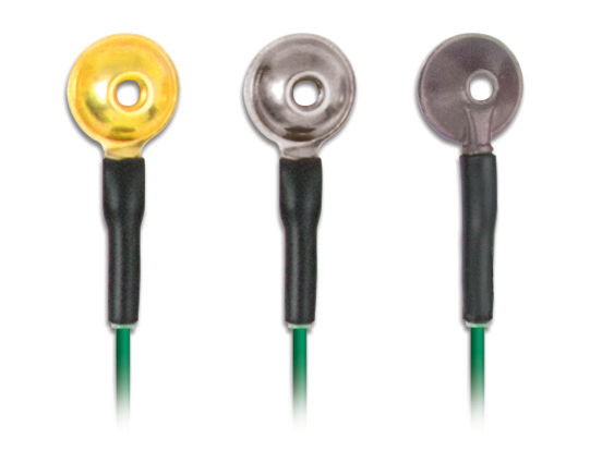 Electrode cupule Argent avec un câble de 1 m minimum CUPULE 10MM AG/AGCL-GRASS