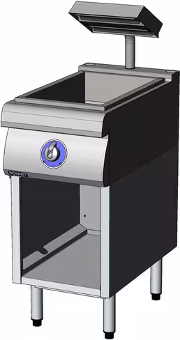 Réserve à frites chauffante Bonnet Optimum électrique 1,3 kW 1/2 module sur placard
