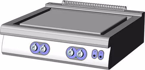Plancha acier martin lisse Bonnet Advancia pr. 900 mm gaz 16,6 kW 1 module à poser