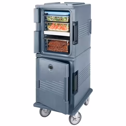 Conteneur isotherme GN 1/1 à ouverture frontale - Cambro UPC800 - 2 portes - 2 compartiments neutres