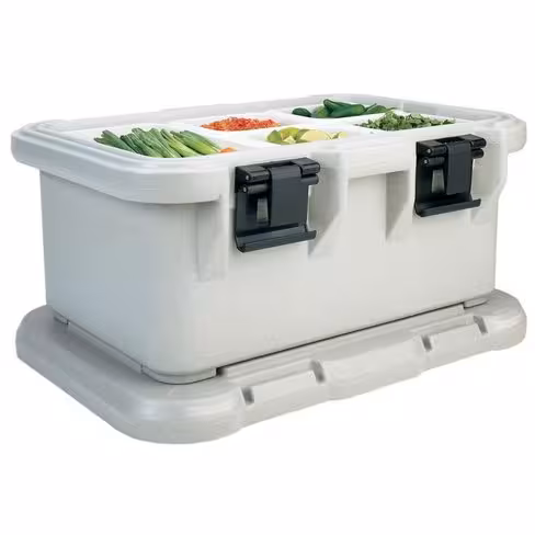 Conteneur isotherme GN 1/1 à couvercle - Cambro UPCS160 gris moucheté