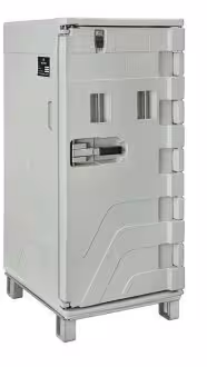 Conteneur isotherme 500 l à ouverture frontale - Cargo Melform 500 avec adaptateurs GN - gris bleu