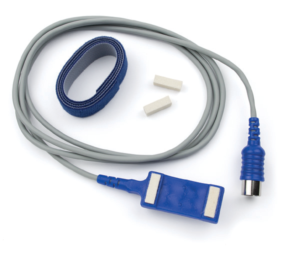 Electrodes de réception EMG type tampon avec feutre RECT,VELCRO- L 1,5M-DIN 5 BROCHES