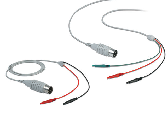 Câble adaptateur pour électrodes adhésives à usage unique CÂBLE BLINDÉ -3 X 0,7 MM FEMELLE-L 2 M