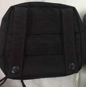 Trousse damage control - noire - grand modèle - 20 x 18 x 10 cm - poches flets zippées