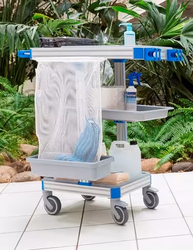 Option filet de lavage pour chariot SP150 - 1 support filet, 1 filet de lavage, 1 bac inférieur