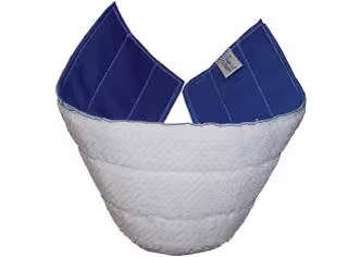 Serpillère mop sol microfibre velcro 16 x 46 cm - blanche - pour dispositif SP250 - sachet de 10