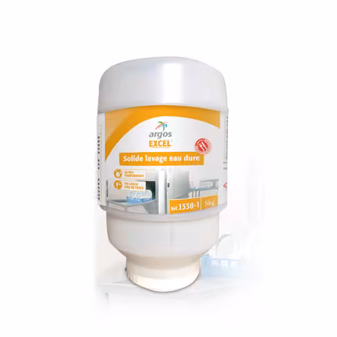 Excel solide lavage eau dure - carton de 3 cartouches de 5kg