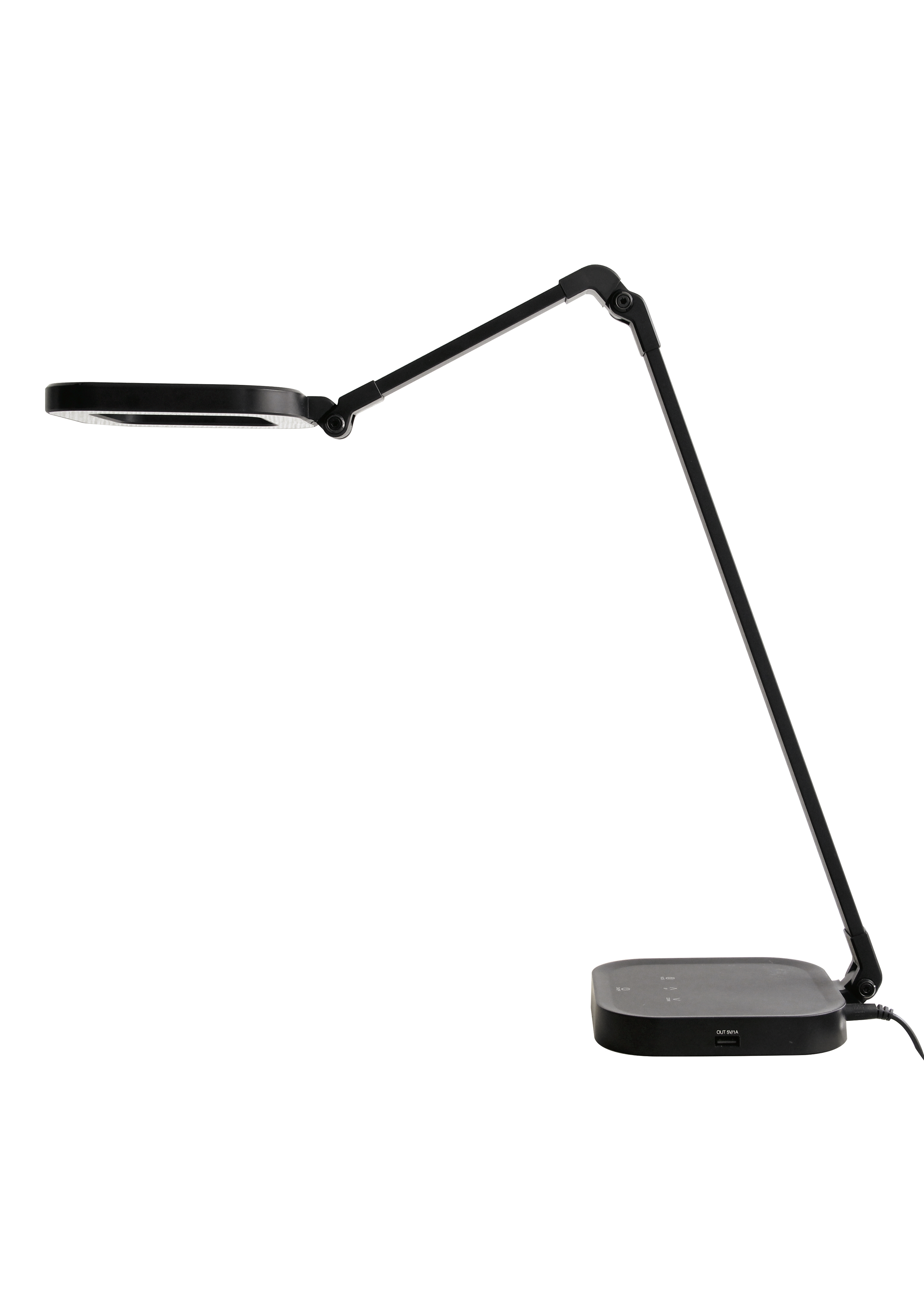 Lampe de bureau LED Quadri noir