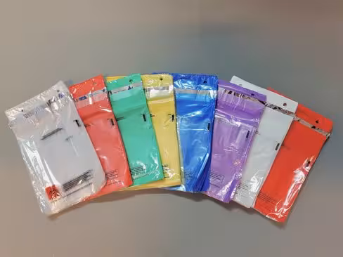 Sac Specigard double poche 185 x 254 mm blanc opaque avec système de tête de liasse x 2000