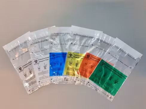 Sac Specibag double poche 165 x 265 mm aplat bleu x 2000