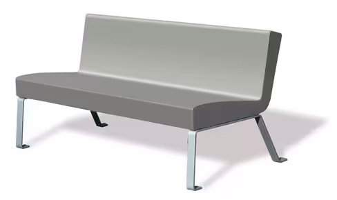 Banc public Epsilon béton - piétement inox - l. 160 cm - déchargé dans la limite de 30 m