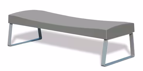 Banquette public Epsilon béton - piétement inox - l. 160 cm - déchargé dans la limite de 30 m