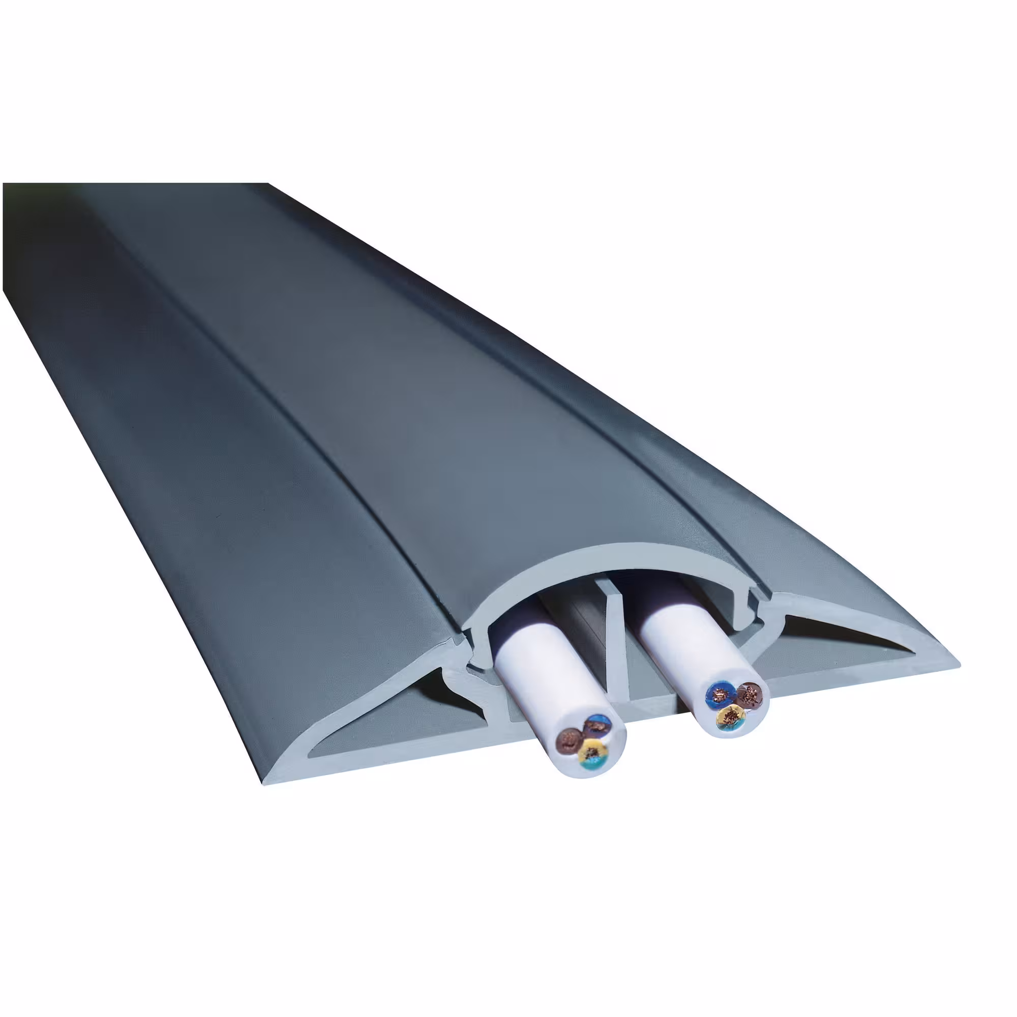 Protège-câble à clip - 3 m - gris