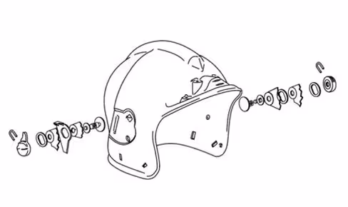 Ensemble d'axes et molettes pour écran