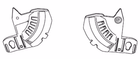 Support de jugulaire pour casque F1SF - la paire