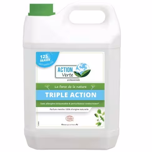 Nettoyant sols Action Verte - Ecocert - 4 bidons de 5 l