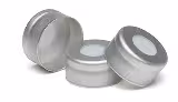 Capsule à sertir aluminium argenté certifiés septa en PTFE mince 11 mm 00