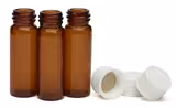 Kit de flacons de stockage 4 ml flacon de 15 x 45 ambre bouchon supérieur 13-425, septa en PTFE / silicone 00