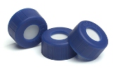 Bouchon à visser bleu certifié PTFE/silicone pré-éclairé x 500