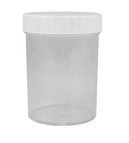Pot avec bouchon percé de 200 ml pour tissus mous sensibles sur TISSUESAFE - 10 pots avec 10 bouchons