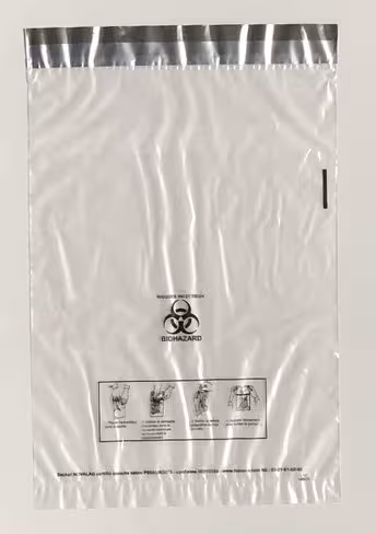 Sachet NOVALAB double poche 235 x 350 mm TRANSPARENT x 500