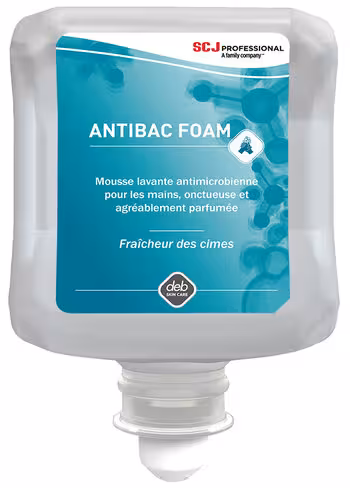 Mousse lavante antimicrobienne Antibac Foam - 6 cartouches de 1 l