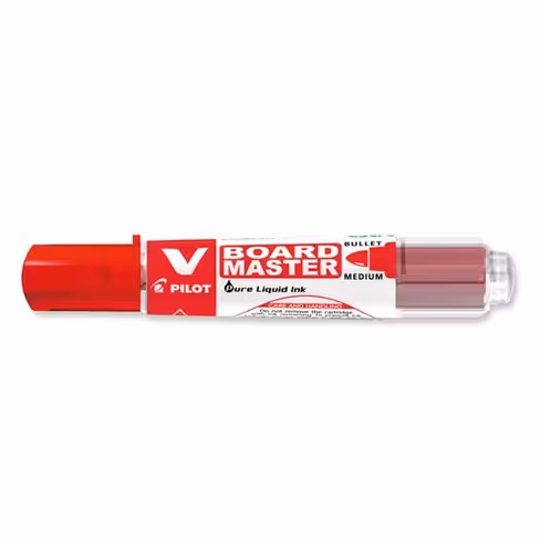 Marqueur pour tableaux blanc Pilot V-Board Master Begreen - rechargeable - rouge