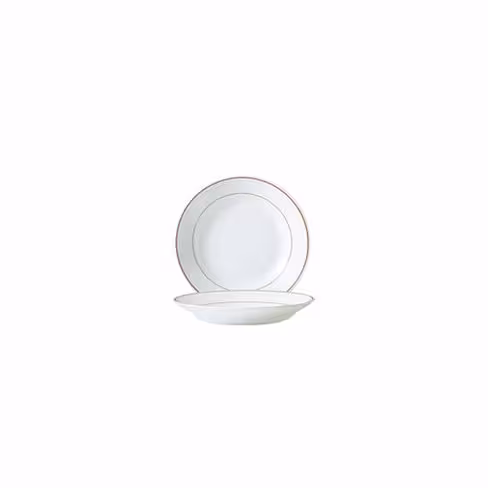 Assiette creuse Restaurant filet bordeaux Ø 22,5 cm - lot de 6